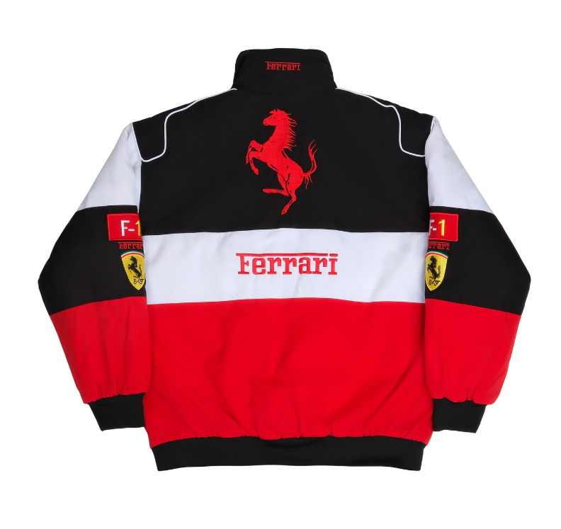 FERRARI MULTICOLOR RACING VINTAGE JACKET