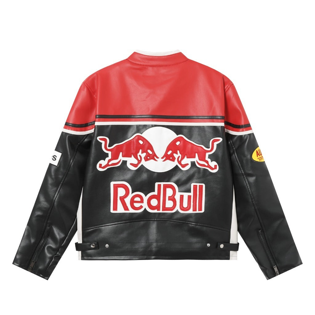RED BULL LEATHER VINTAGE JACKET