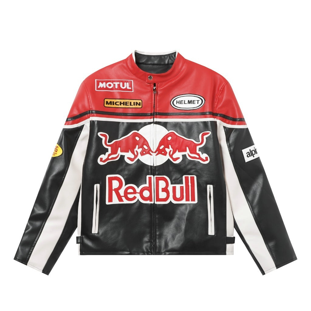 RED BULL LEATHER VINTAGE JACKET