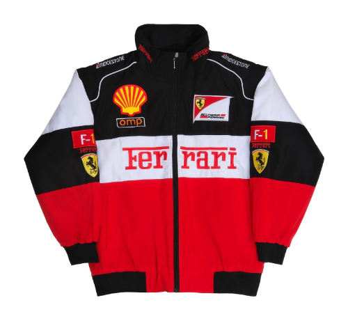 FERRARI MULTICOLOR RACING VINTAGE JACKET